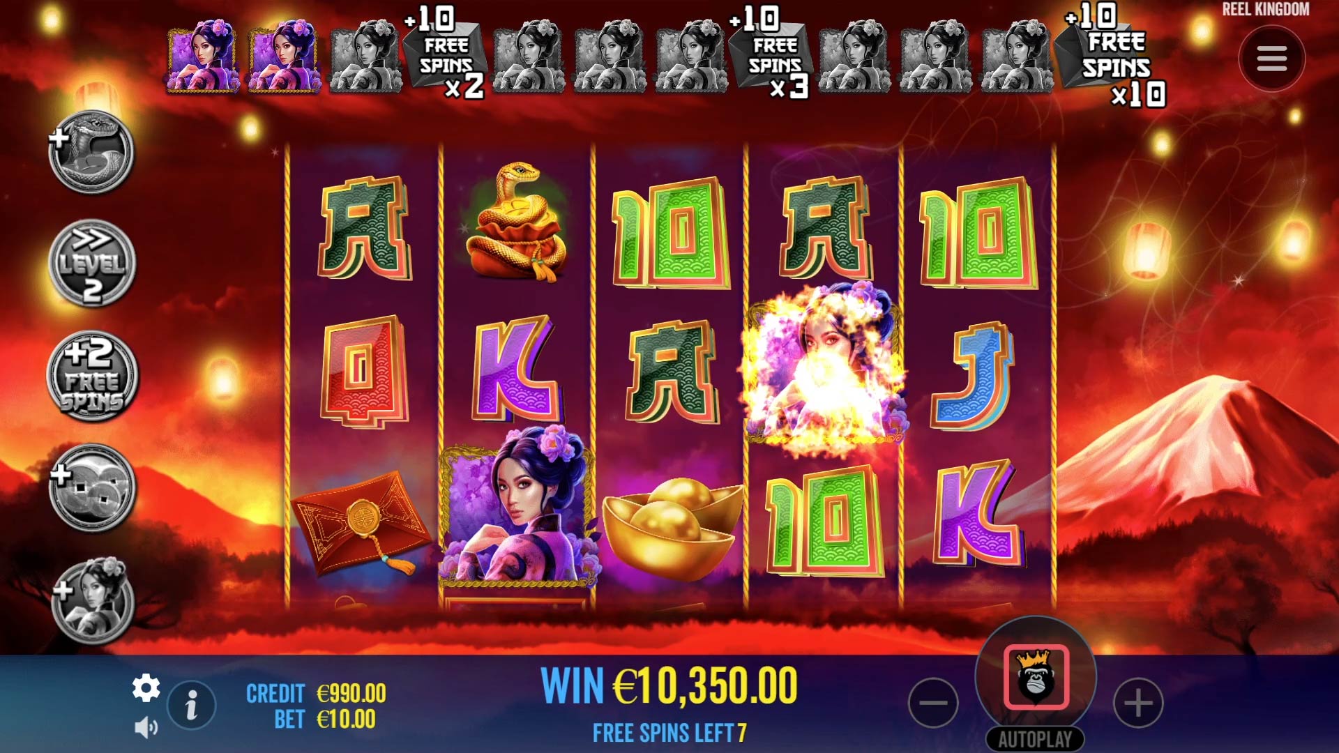 Floating Dragon - Year of the Snake - screenshot with slot description 5